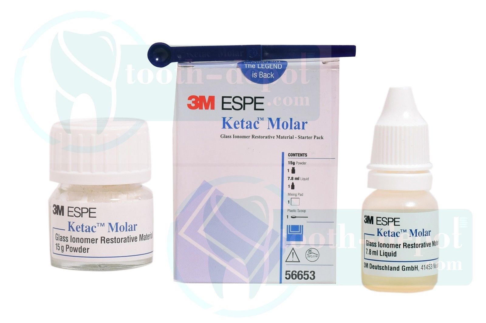 glass ionomer restorative material