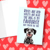The Dog Is My Favourite Valentines Card Greeting Card Stationery Prodigi 