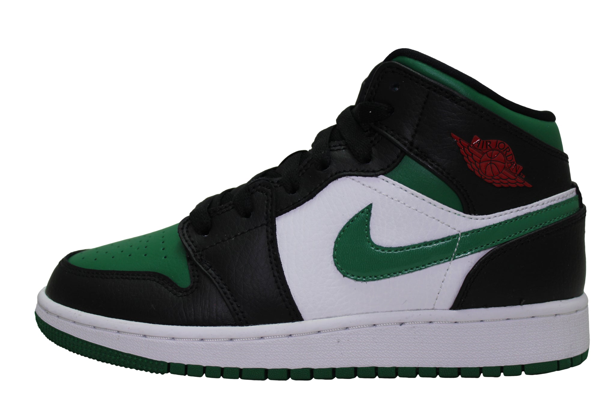 aj1 mid green toe