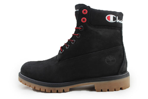 timberland x champion boots grey