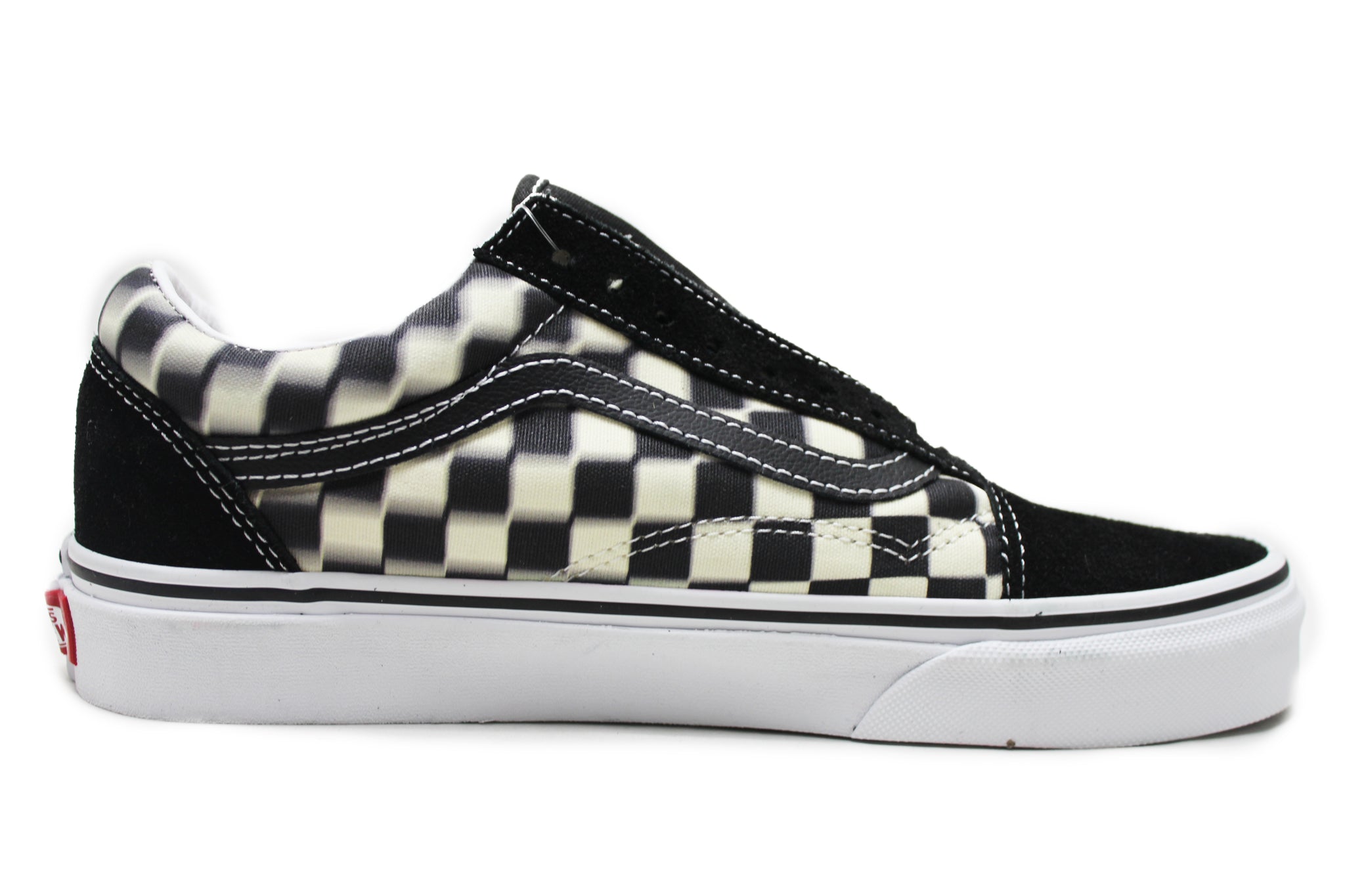 blur checkered vans old skool