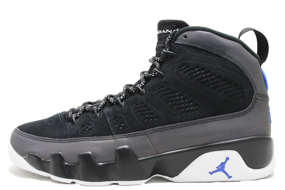 air jordan 9 retro black white racer blue