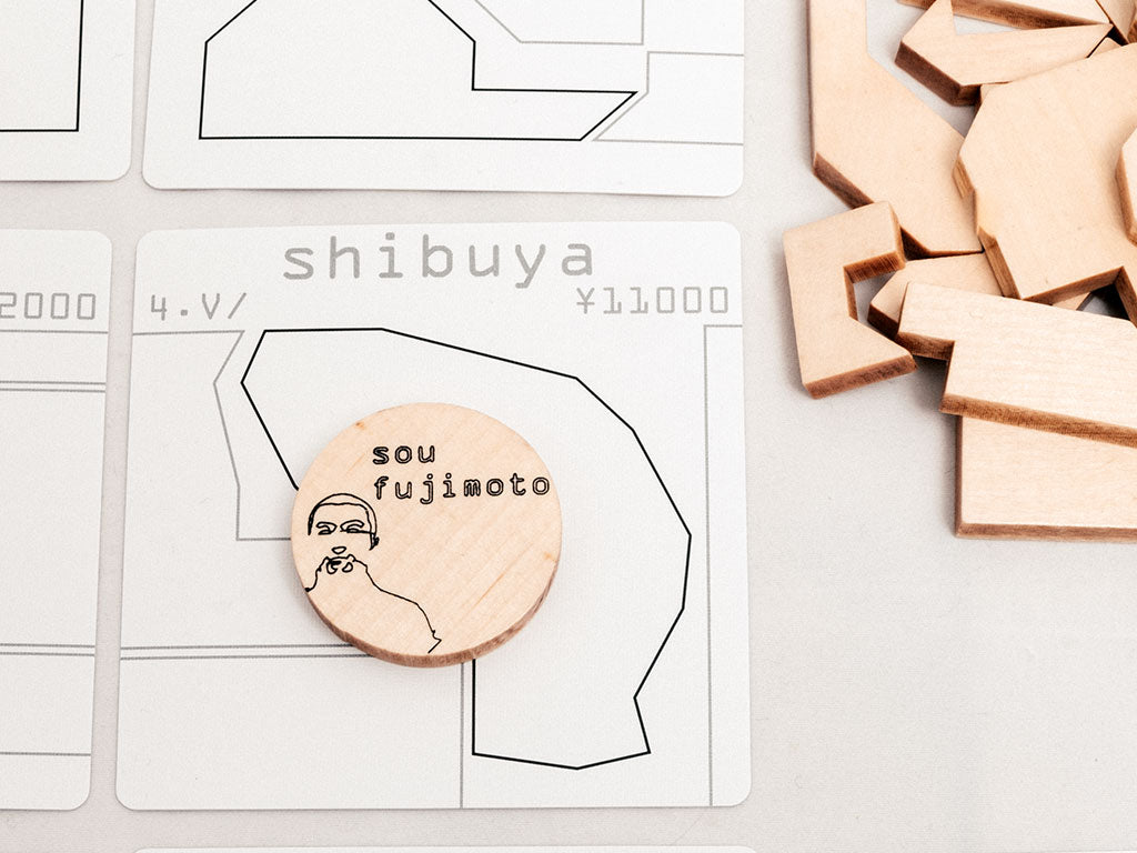 NiMi Projects - Jordan Draper's Tokyo Jutaku wooden board game for fans of Japanese architecture 