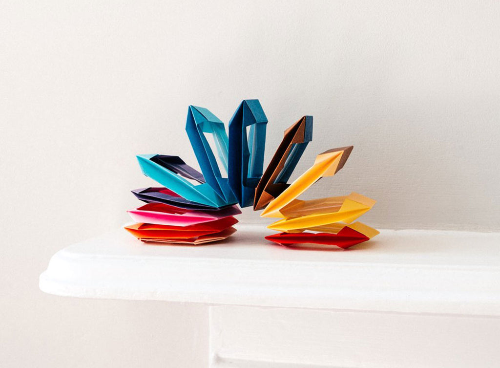 NiMi Projects multicolored origami slinky