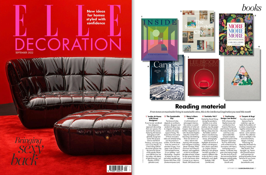 Sankaku Vol. 1 limited edition book at NiMi Projects, featured in Elle Decoration magazine, August 2022