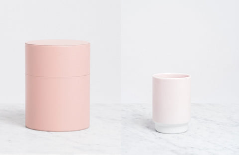 Moheim tin and Asemi Hasami cup NiMi Projects Seal Sevenoaks Japanese homewares and ceramics