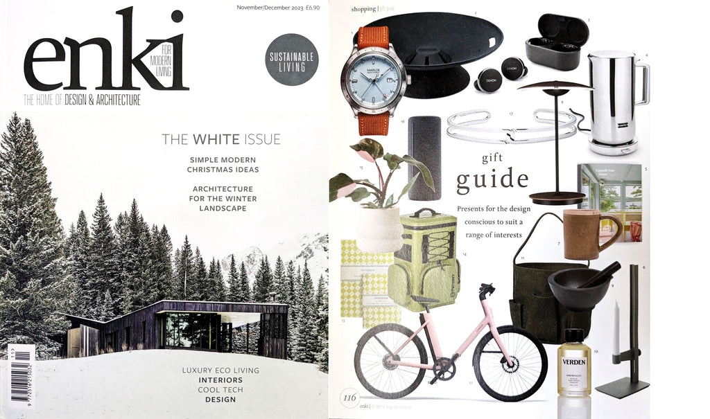 NiMi Projects' Mino-yaki Straight Mug featured in Enki magazine's Winter Edition