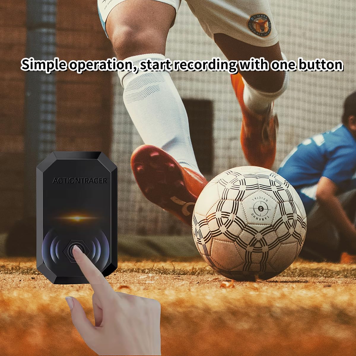 Lubeby Smart Fußball-Aktivitätstracker, Rekorder für Fußballtraining, App-Steuerung, Sport, Fußball, tragbar, Positionsgerät