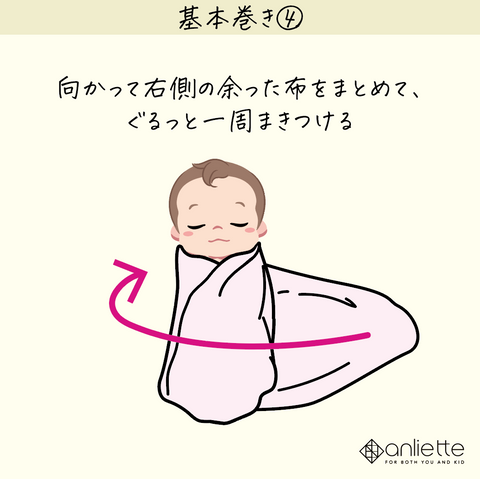 赤ちゃんの寝かしつけに便利なおくるみ