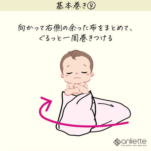 赤ちゃんの寝かしつけに便利なおくるみ