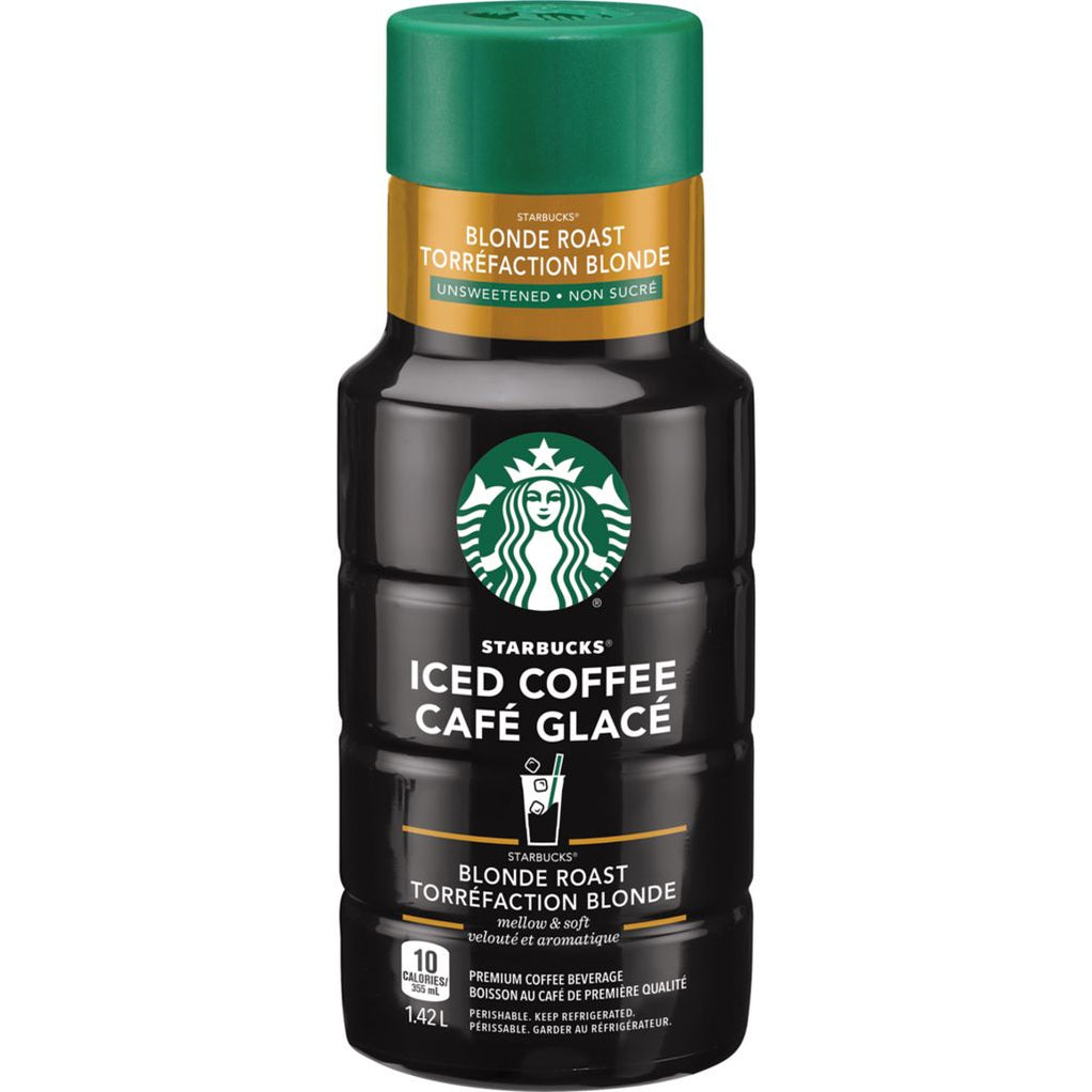 Starbucks Iced Coffee, Blonde Roast Unsweetened 1.42L