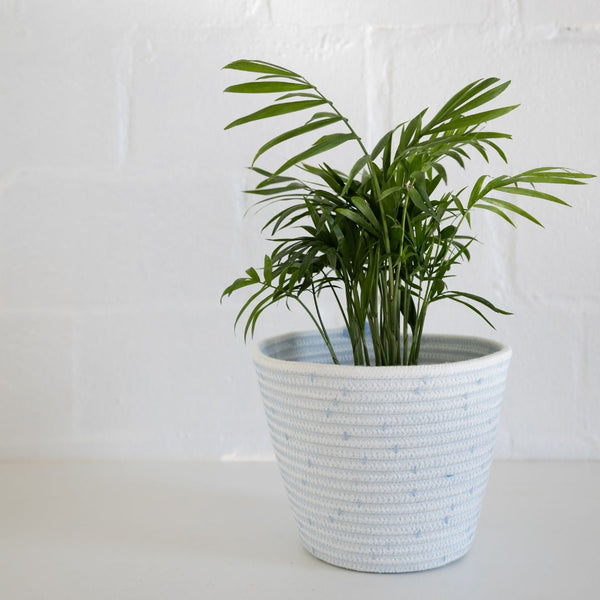 Planter Basket - Coastal Polka Dot Re-Rope™