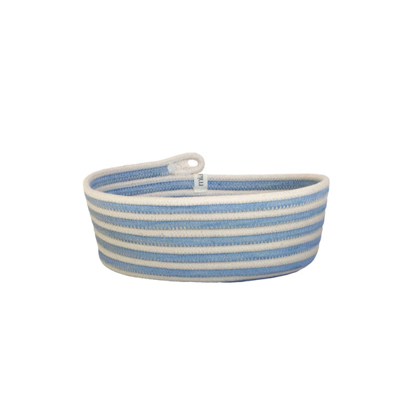 Oval Basket XS - Bubblegum Blue Swirl