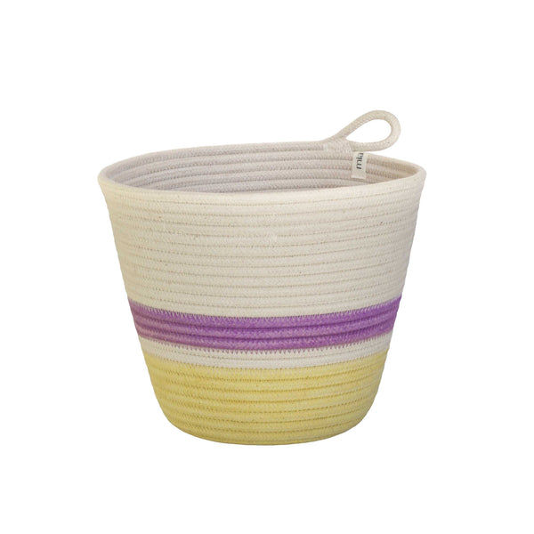 Planter - Banana Yellow & Berry Purple Block