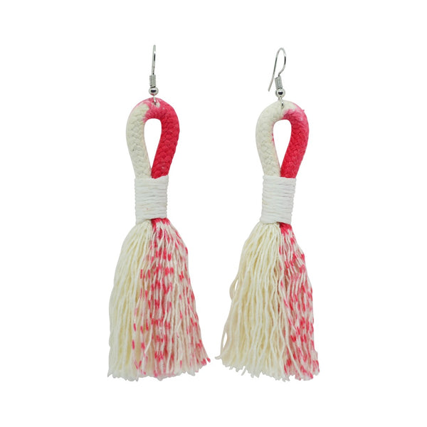 Earrings Ikat Coral