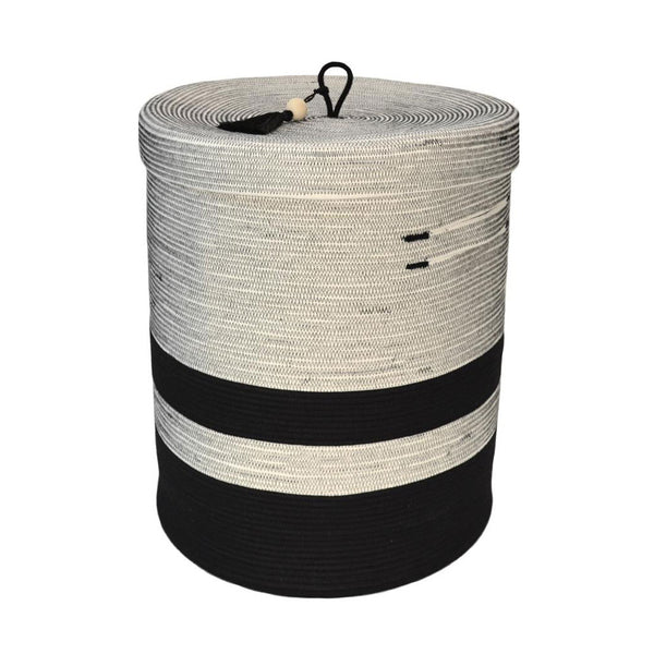 Lidded Laundry Basket - Liquorice