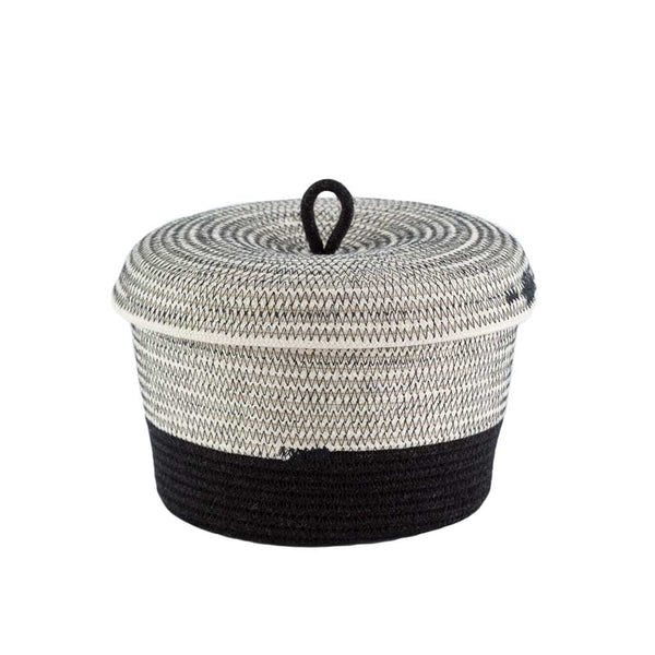 Lidded Bowl Basket - Liquorice