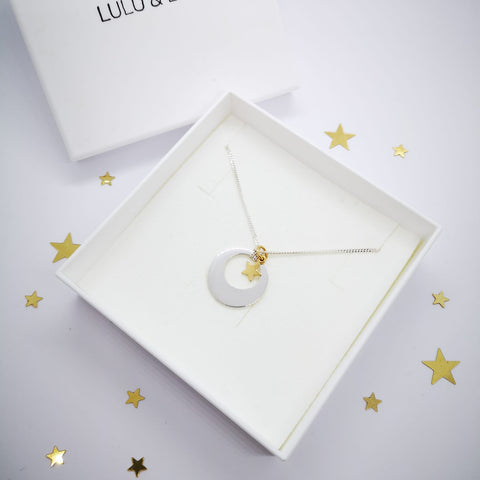 Lulu & Levi sun, moon and stars necklace