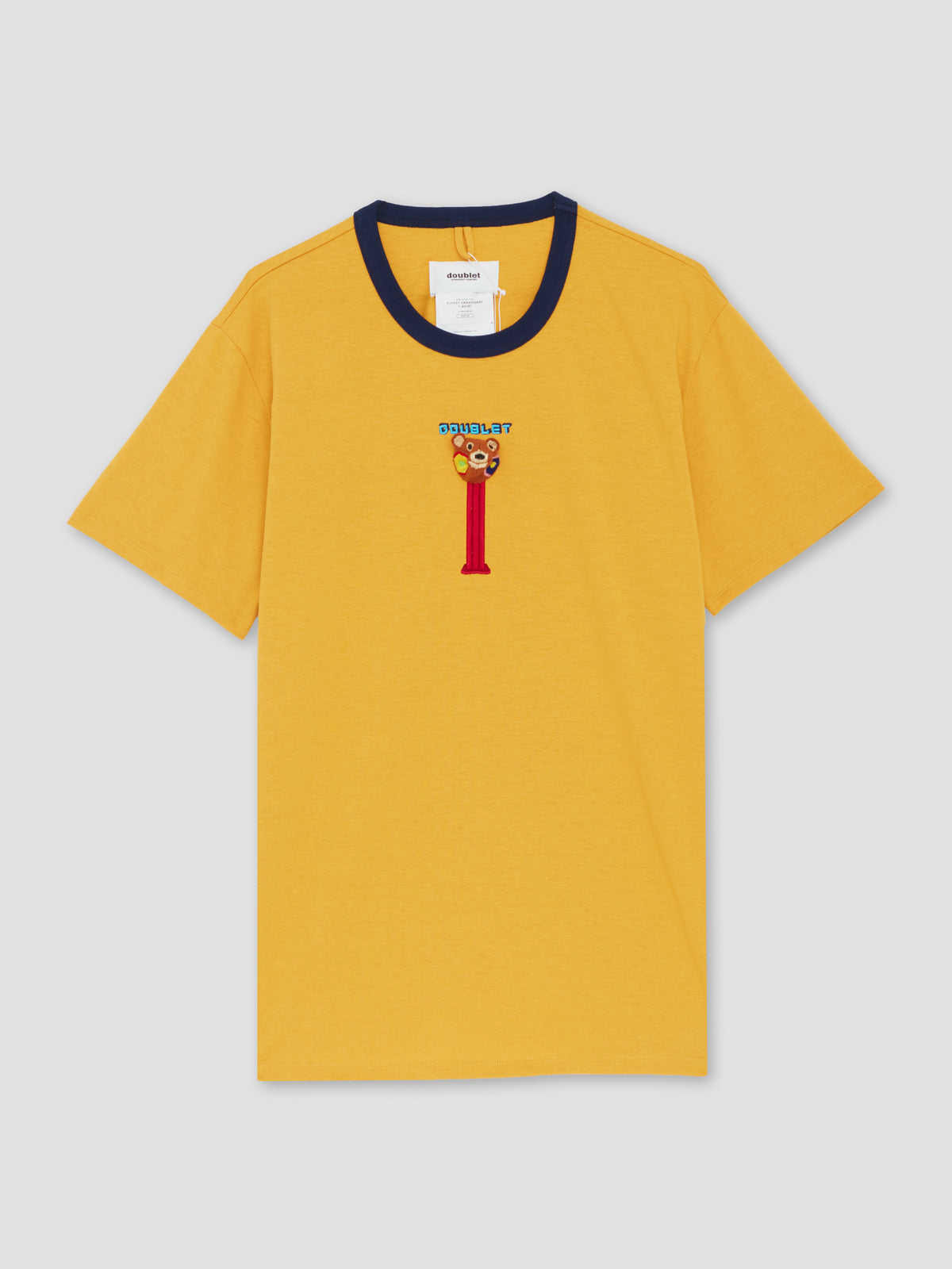 Doublet Puppet Embroidery T-Shirt Yellow