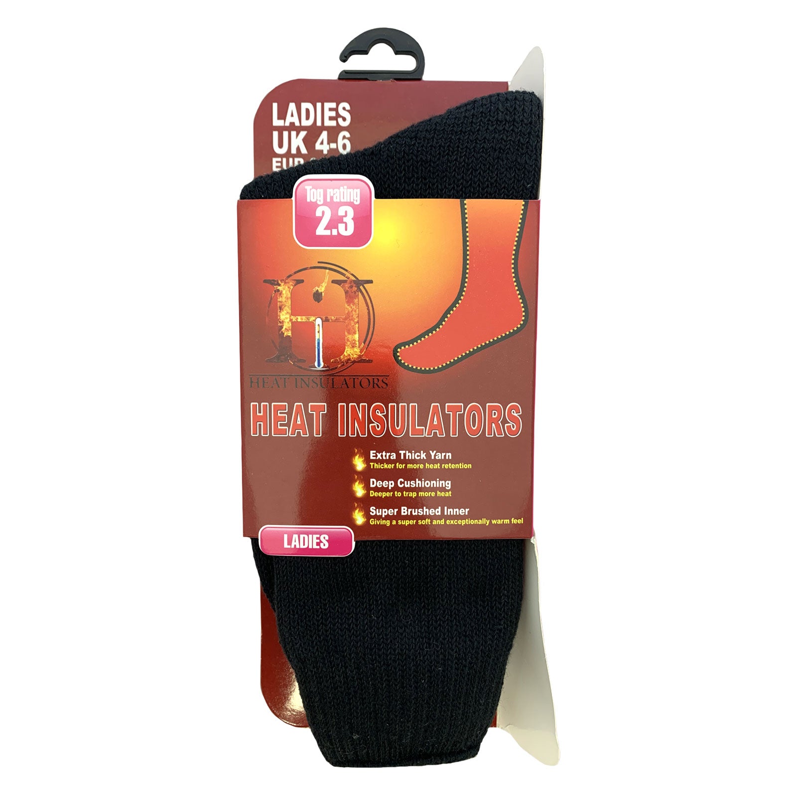 Ladies Size 4 6 Heat Insulator 2 3 Tog Rating Warm Thermal Socks Vario