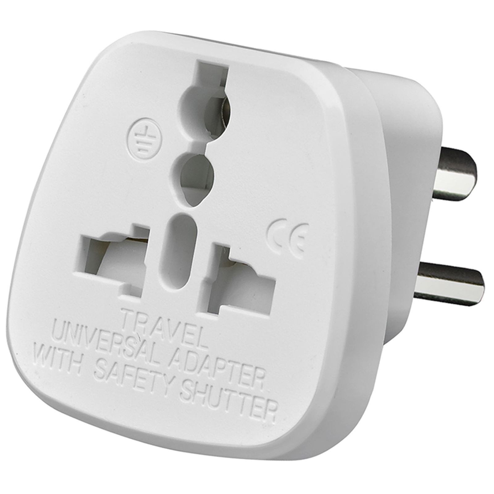 US EU To UK Tourist Travel Adaptor AUS/EU/USA/CHINA To UK 3 Pin Power –  [C3] Manchester Wholesale