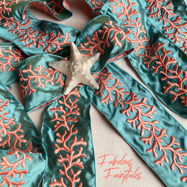 LUXE Designer Ribbon: D. Stevens 2.5 X 10yds Celadon 