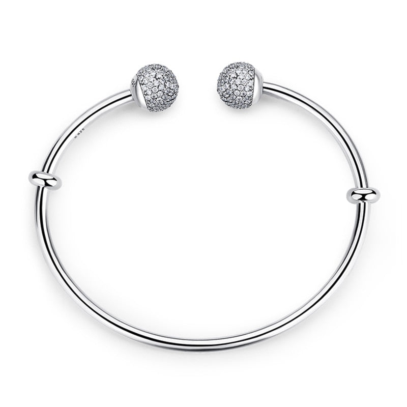 womens silver bangle bracelet