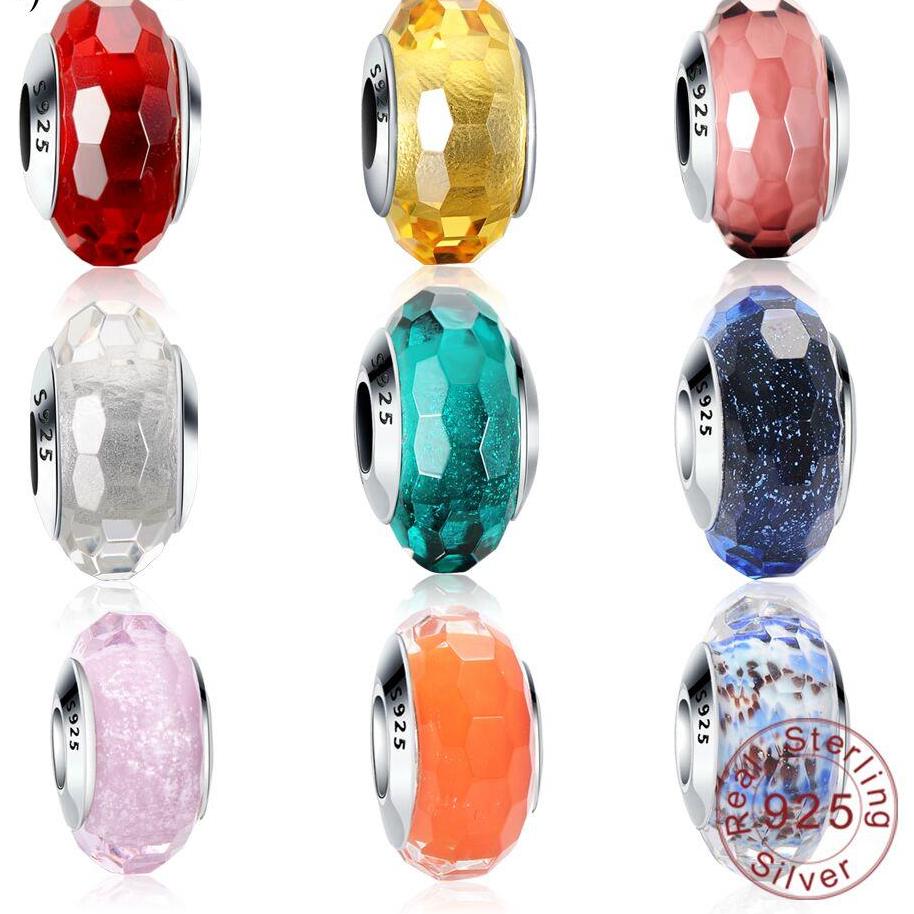 silver murano glass beads