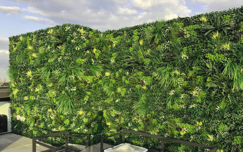 Artificial living wall vertical garden by Verti Green