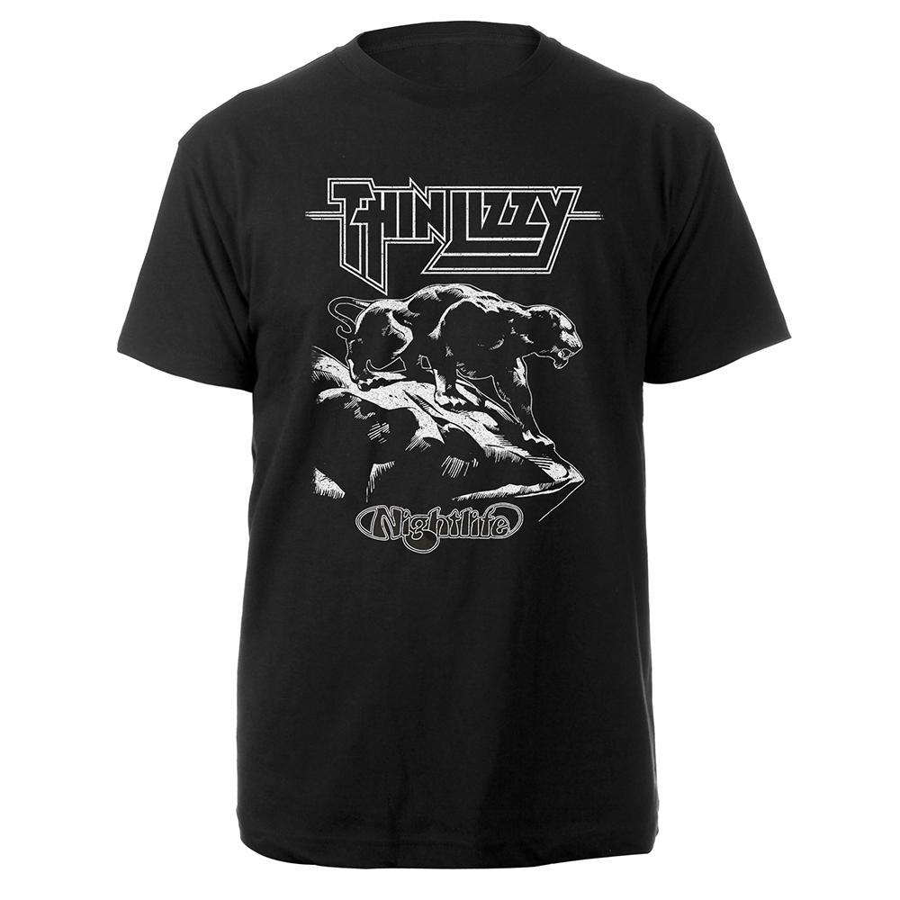 Thin Lizzy - Nightlife Black Mens T-shirt | Thin Lizzy