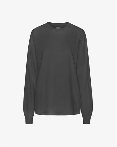 Oversized Organic Long Sleeve Shirt in Black