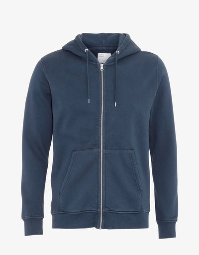 Navy Seaside Zip Hoodie