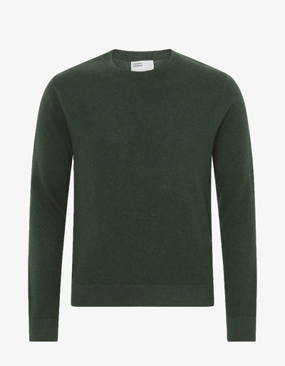 Merino Crew Neck: Spruce Green Camo