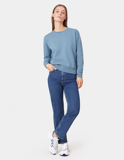 100% Organic Cotton Women's Classic Crew Sweatshirt