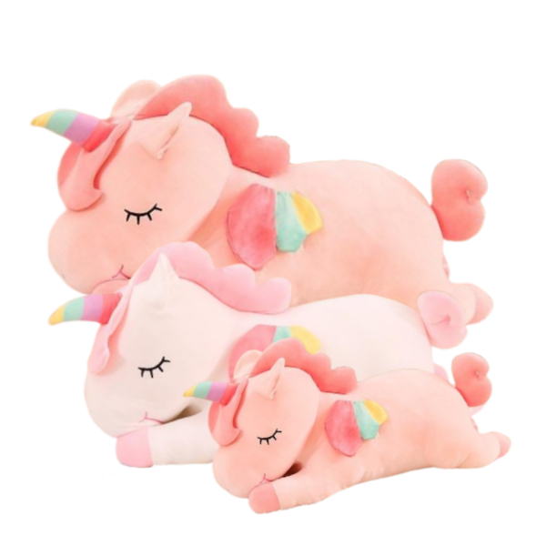 giant pink unicorn stuffed animal