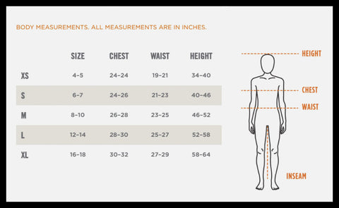 Kerrits Kids Size Chart