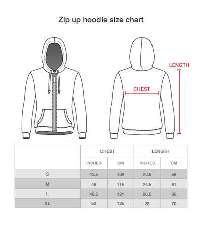 eu hoodie size chart