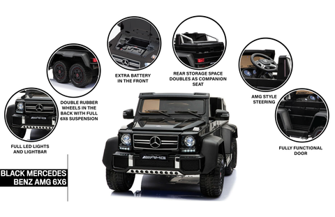 21 Hb Mercedes Benz G63 6x6 Black The Hanna Boys Collection