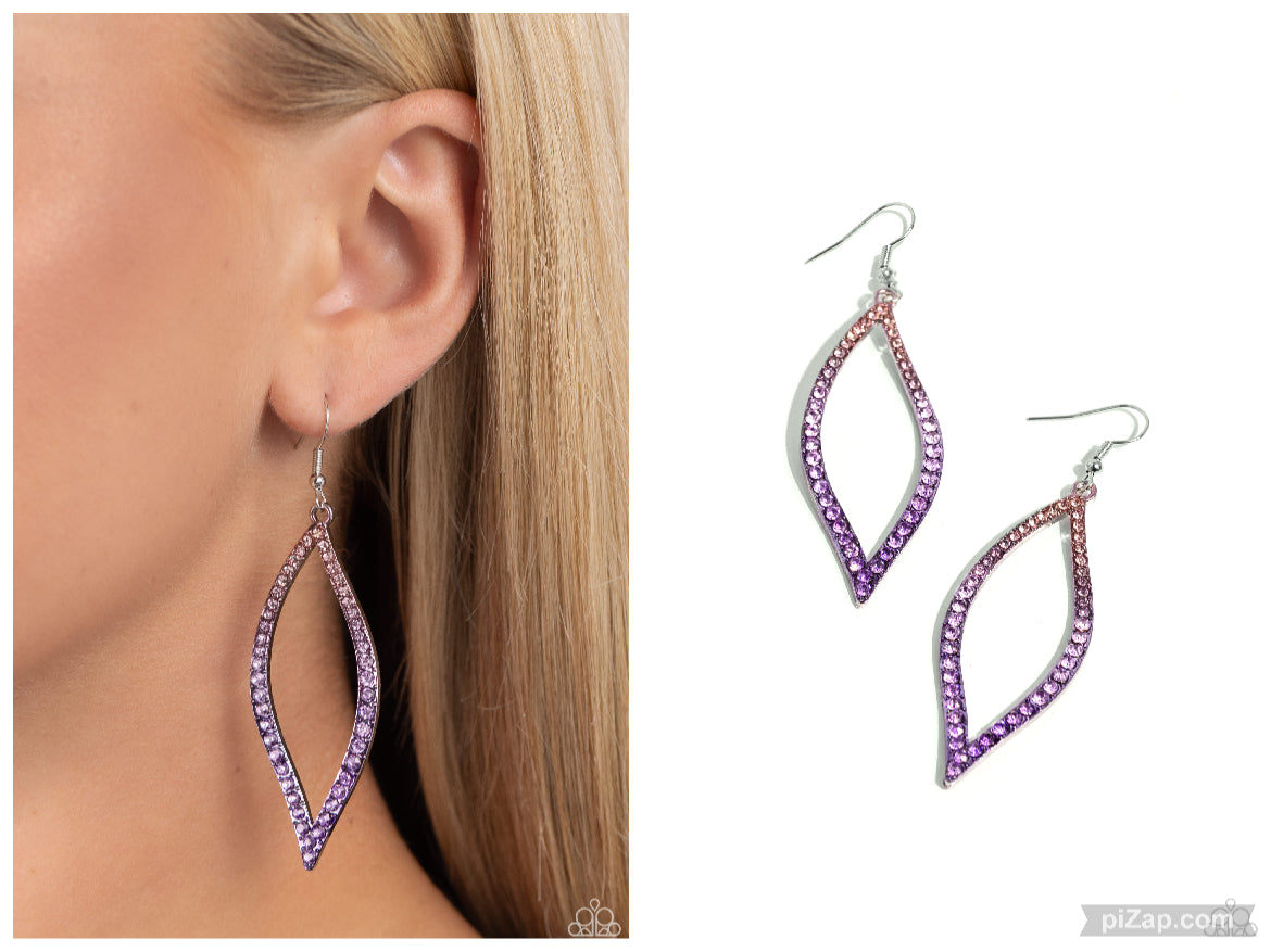 Admirable Asymmetry - Purple Earring