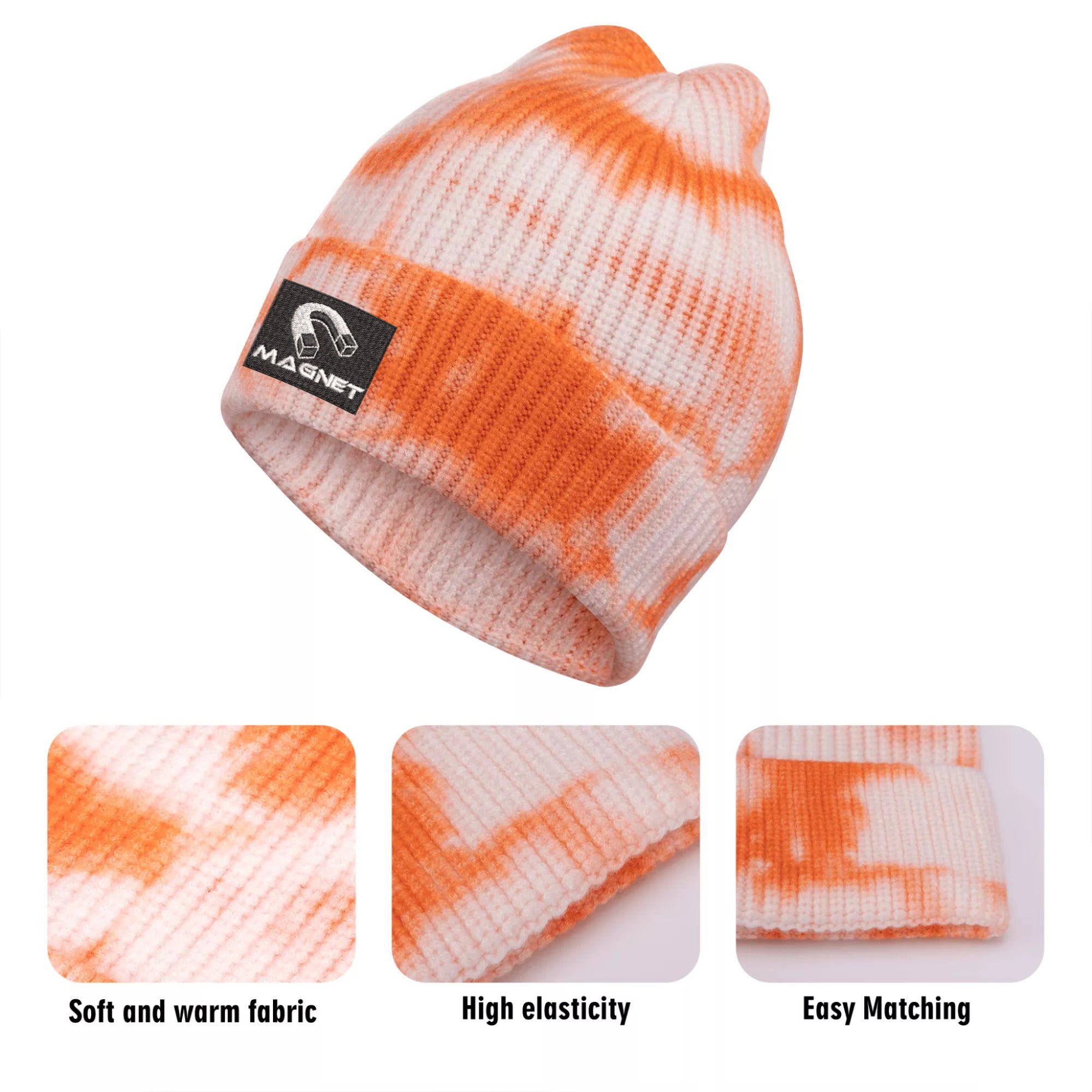 Magnet Embroidered Knitted Hats