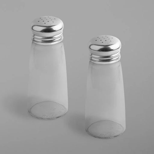 Paneled Glass 1.5 oz Salt & Pepper Shakers (24ea)