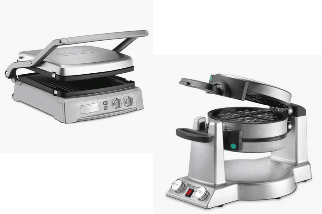 The Cuisinart Deluxe Griddler (Left) and Cuisinart Waffle &amp; Omelette Maker (Right)