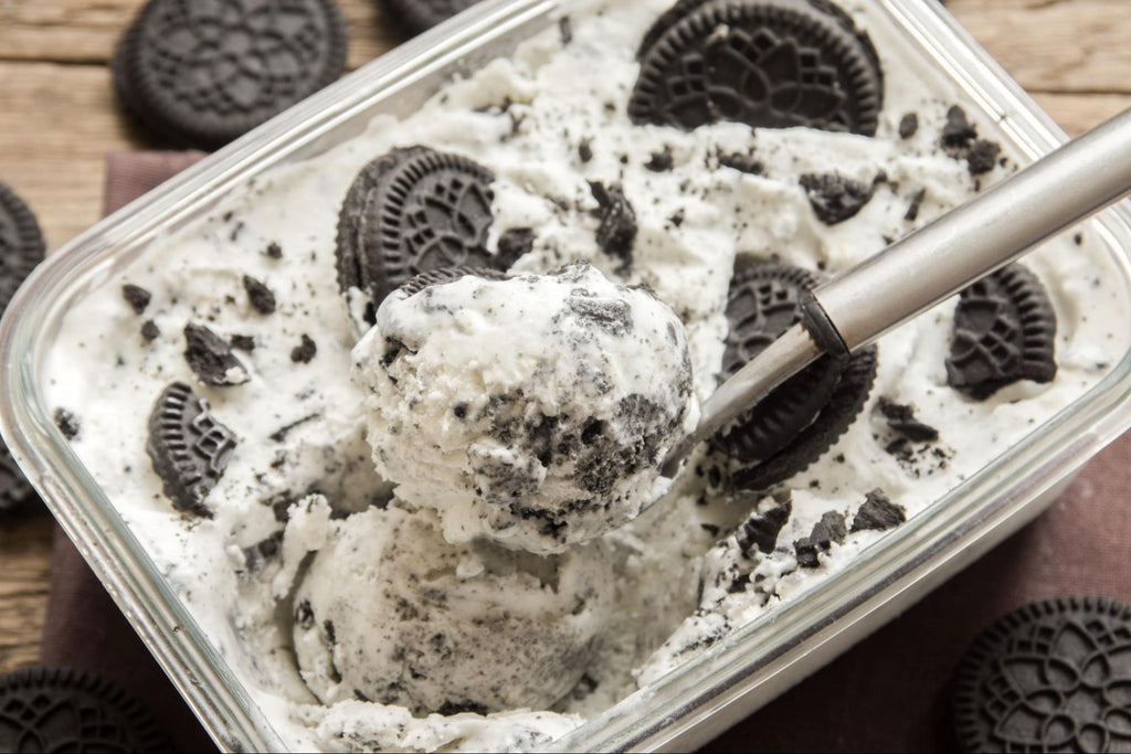 home-made oreo ice cream