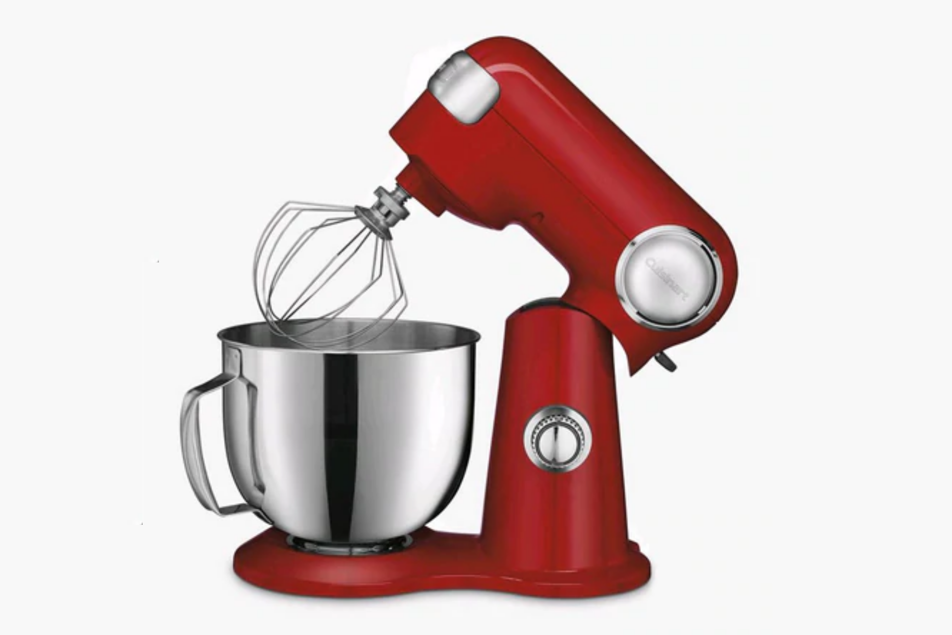 a red stand mixer