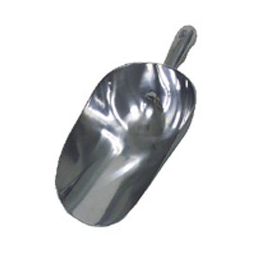 Browne 574255 24 oz Kitchen Scoop, Flat Bottom, Aluminum, Silver