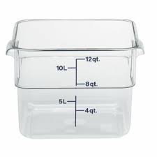 Winco FCW-10 White 10 Gallon Storage Container