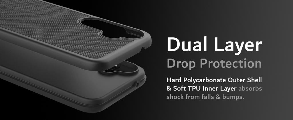 [Drop Tested] Certified military grade and ToughRhino Technology for dual layer protection against drops and scratches