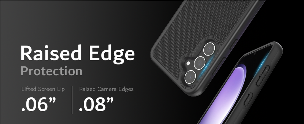 [Raised Edge Protection] Protects your camera and screen with raised lip and edges