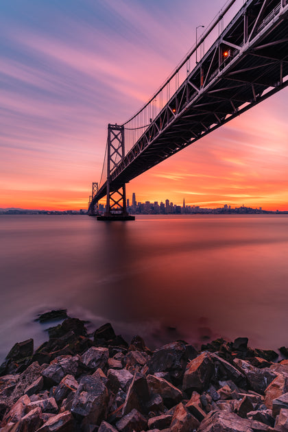 San Francisco Skyline Sunset Under the Bay Bridge Version 2 – Getty ...