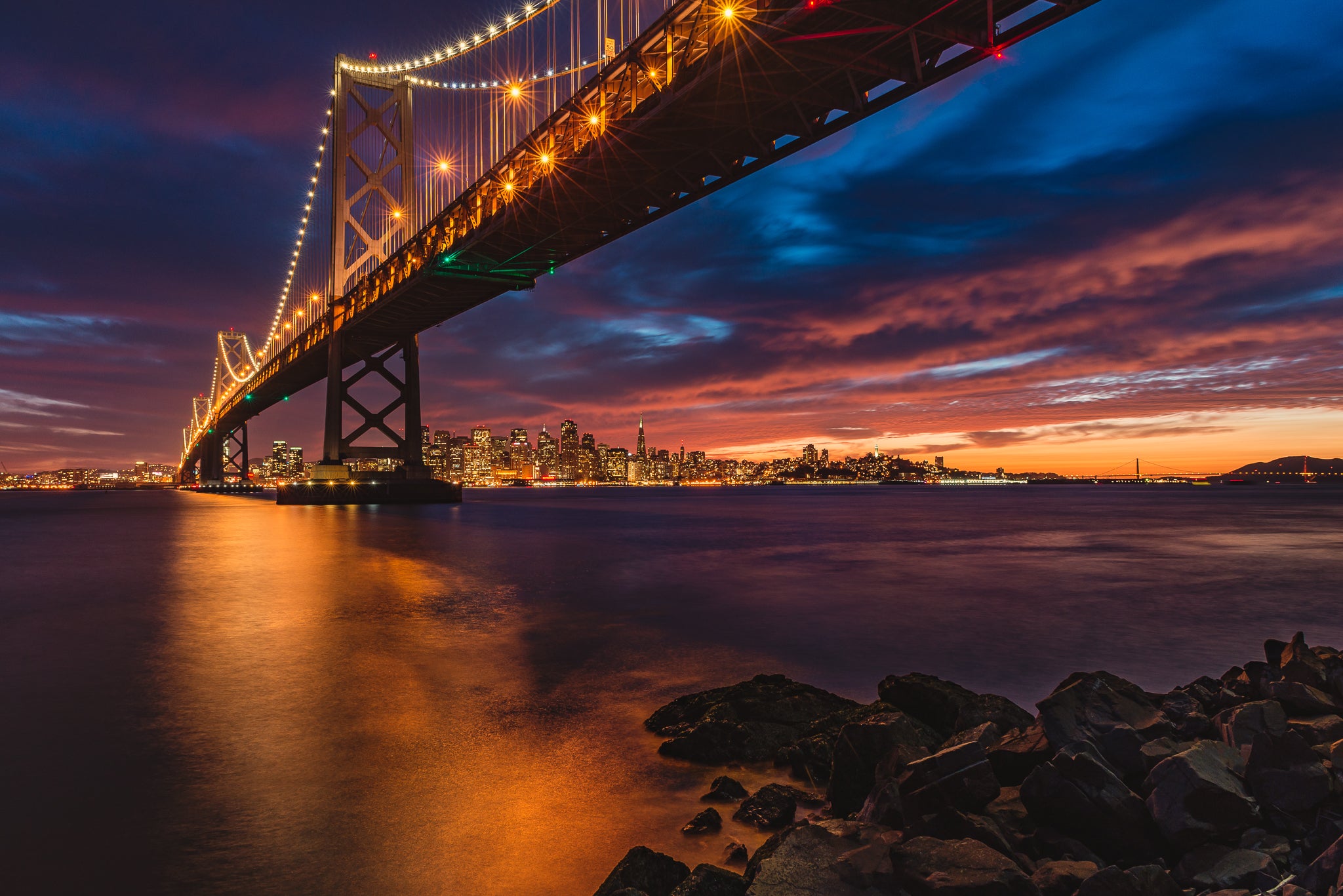 San Francisco Skyline Sunset Getty Photography